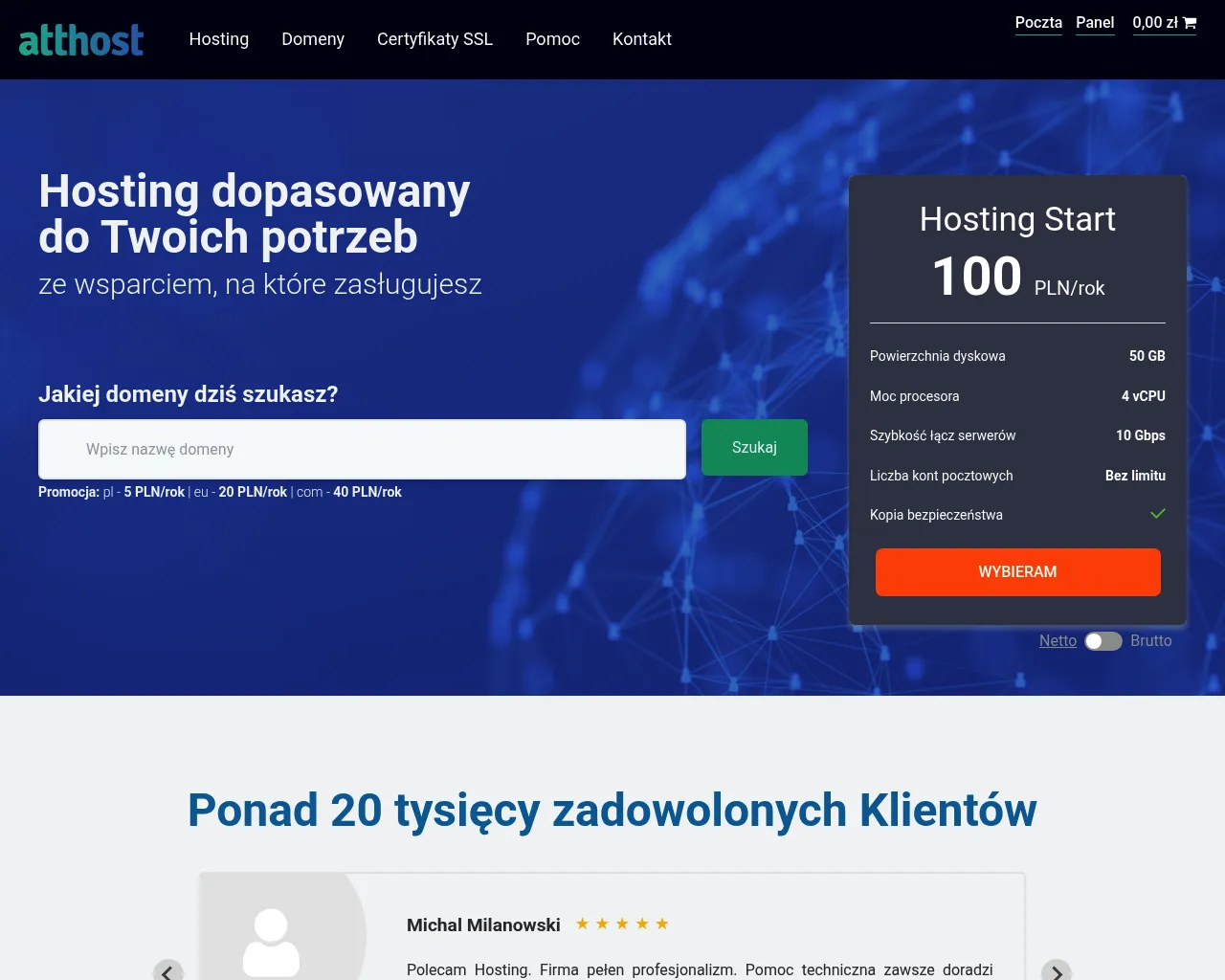 AttHost strona główna